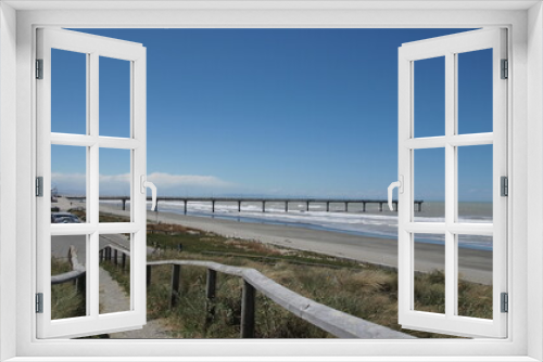 Fototapeta Naklejka Na Ścianę Okno 3D - New Brighton Beach (Christchurch)