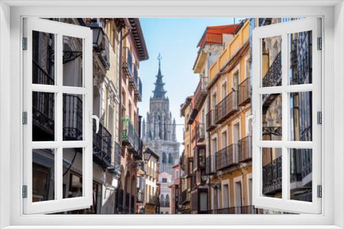 Fototapeta Naklejka Na Ścianę Okno 3D - Toledo Torre Catedral