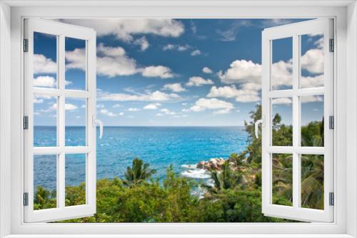 Fototapeta Naklejka Na Ścianę Okno 3D - côte des Seychelles