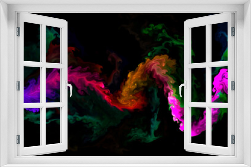 Fototapeta Naklejka Na Ścianę Okno 3D - abstract colorful background with splashes