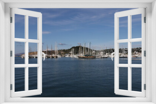 Fototapeta Naklejka Na Ścianę Okno 3D - Bodrum city marina view in turkey