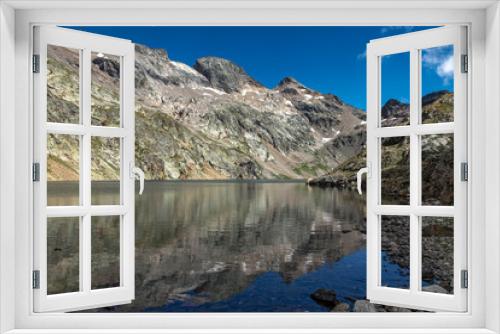 Fototapeta Naklejka Na Ścianę Okno 3D - Lac du Vallon en été  , Parc National des Ecrins , Isère Alpes France
