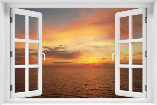Fototapeta Naklejka Na Ścianę Okno 3D - Wundervoller Sonnenuntergang