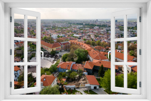 Aerial view of City of Plovdiv, Bulgaria