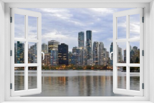 Fototapeta Naklejka Na Ścianę Okno 3D - Panoramic  View of  Vancouver Skyline - B.C. CANADA