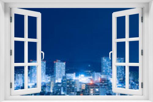 Fototapeta Naklejka Na Ścianę Okno 3D - 夜の街