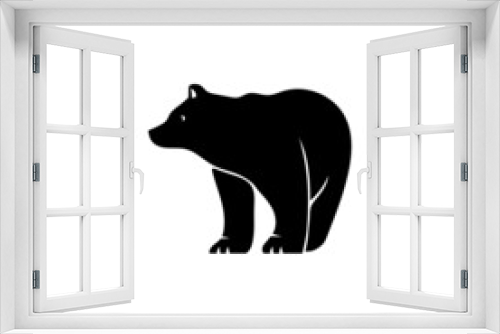 Fototapeta Naklejka Na Ścianę Okno 3D - Logo with a bear.