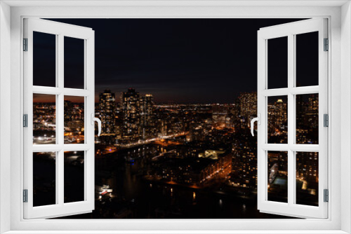 Fototapeta Naklejka Na Ścianę Okno 3D - night over manhattan