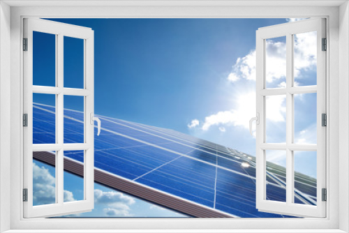 Fototapeta Naklejka Na Ścianę Okno 3D - Solaranlage