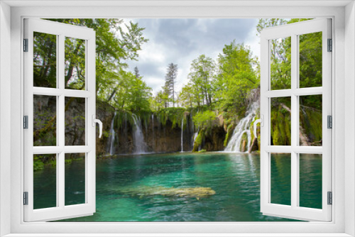 Fototapeta Naklejka Na Ścianę Okno 3D - Plitvice lakes in Croatia, landscape