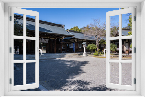 Fototapeta Naklejka Na Ścianę Okno 3D - 竈山神社