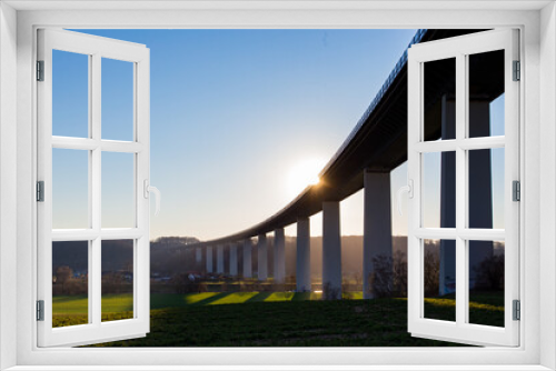 Fototapeta Naklejka Na Ścianę Okno 3D - Autobahnbrücke NRW