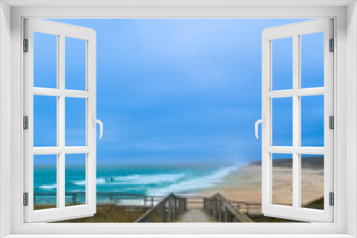 Fototapeta Naklejka Na Ścianę Okno 3D - Praia da Concha in Marinha Grande, Portugal