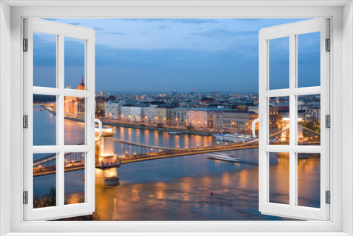 Budapest, Cityscape By Night