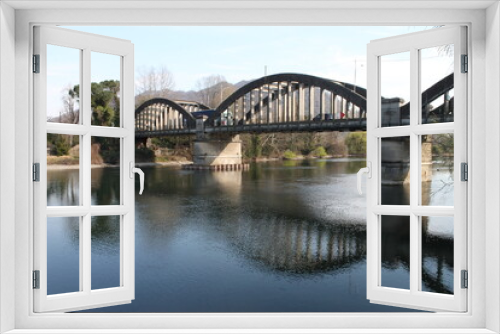 Fototapeta Naklejka Na Ścianę Okno 3D - Ponte di Brivio