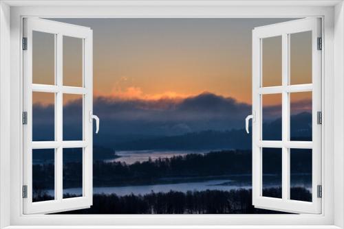 Fototapeta Naklejka Na Ścianę Okno 3D - Wschód słońca 