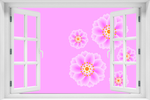 Fototapeta Naklejka Na Ścianę Okno 3D - Late blossom cherry blossom.
