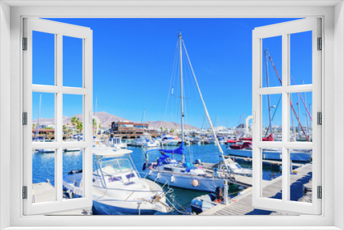 Fototapeta Naklejka Na Ścianę Okno 3D - Marina Rubicon, Playa Blanca, Lanzarote