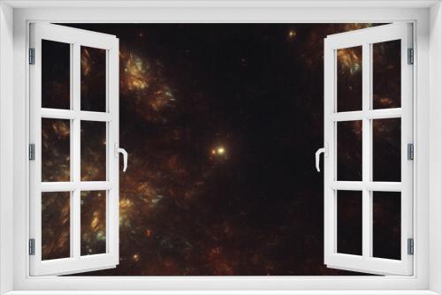 Fototapeta Naklejka Na Ścianę Okno 3D - Abstract star particle dust background