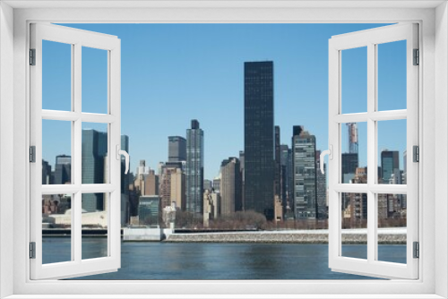 Fototapeta Naklejka Na Ścianę Okno 3D - Manhattan Views from Queens