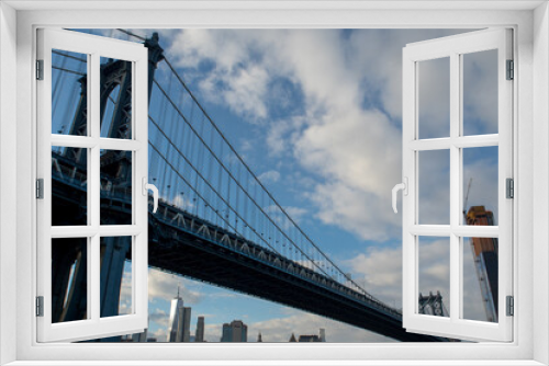 Fototapeta Naklejka Na Ścianę Okno 3D - Looking Across the East River