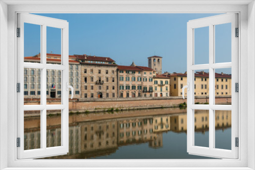 Fototapeta Naklejka Na Ścianę Okno 3D - View of Pisa, Italy
