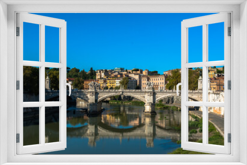 Fototapeta Naklejka Na Ścianę Okno 3D - River Tibra in Rome, Italy