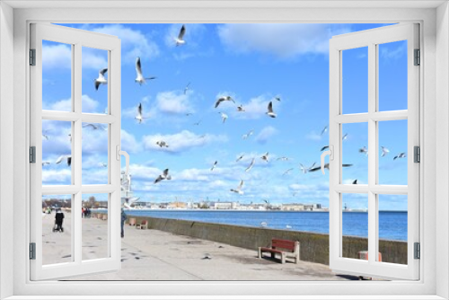 Fototapeta Naklejka Na Ścianę Okno 3D - Gdynia, miasto portowe nad Bałtykiem, miejscowość wypoczynkowa, nad morzem,