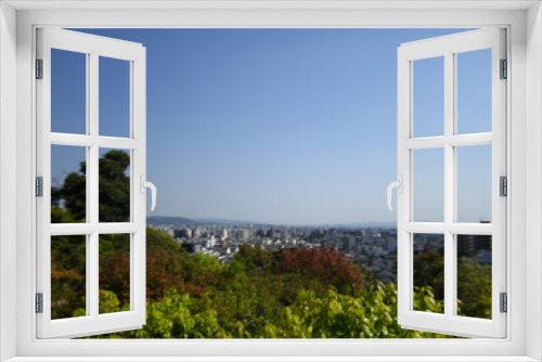 Fototapeta Naklejka Na Ścianę Okno 3D - 京都の街並み