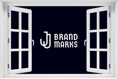 Letter J logo design template. Initial letter emblem for business identity.