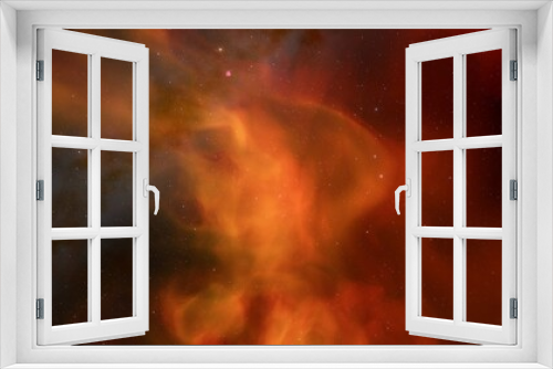 Fototapeta Naklejka Na Ścianę Okno 3D - Space background with realistic nebula and shining stars. Colorful cosmos with stardust and milky way. Magic color galaxy. Infinite universe and starry night. 3d Render