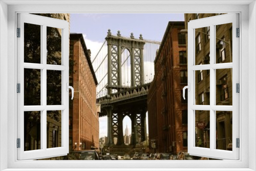 Fototapeta Naklejka Na Ścianę Okno 3D - Brooklyn Bridge in New York