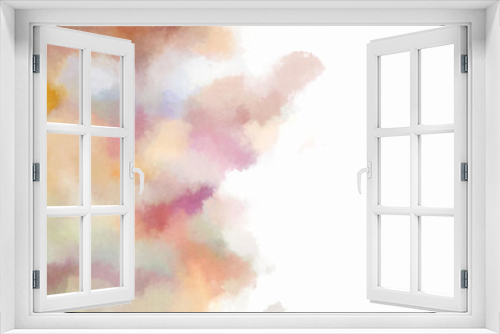 Watercolor painted background. Abstract Illustration wallpaper. Brush stroked painting. 2D Illustration.