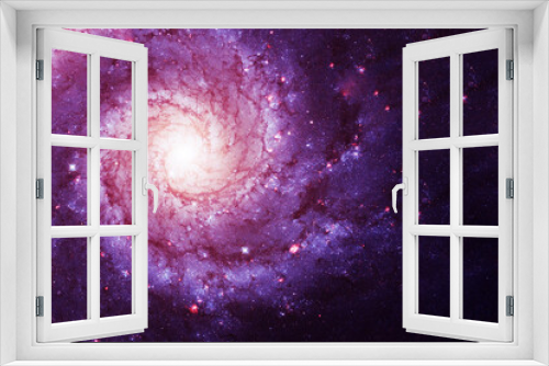 Fototapeta Naklejka Na Ścianę Okno 3D - A beautiful spiral galaxy. Elements of this image furnished by NASA