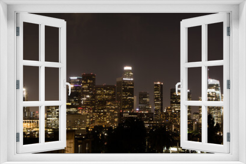 Fototapeta Naklejka Na Ścianę Okno 3D - Los Angeles Lights, Los Angeles Nights