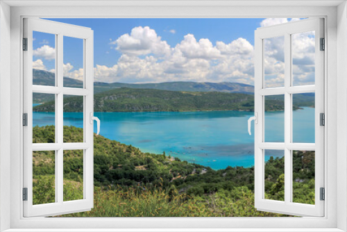 Fototapeta Naklejka Na Ścianę Okno 3D - Verdon-Lac de Sainte-Croix-panorama