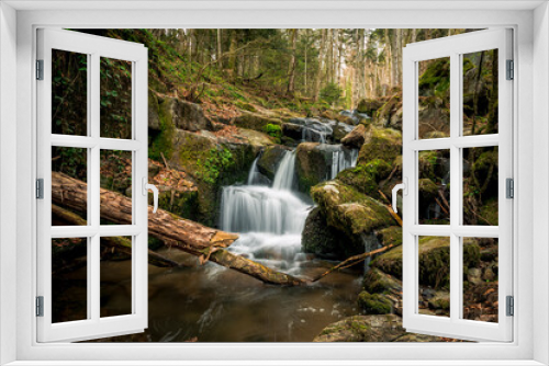 Fototapeta Naklejka Na Ścianę Okno 3D - Nagelsteiner Wasserfälle Bayerischer Wald