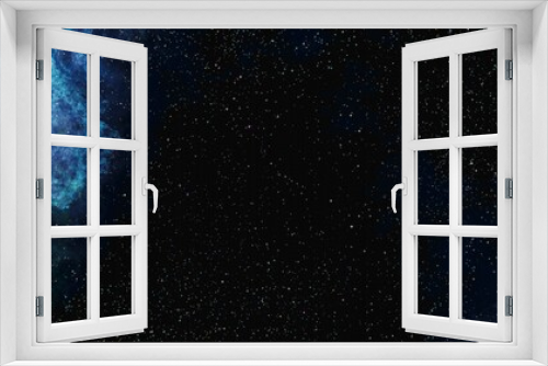 Fototapeta Naklejka Na Ścianę Okno 3D - Night blue sky with stars as background and Universe