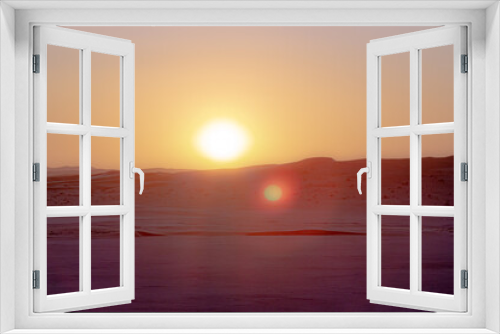 Fototapeta Naklejka Na Ścianę Okno 3D - sand dunes in a sunset