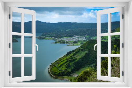 Fototapeta Naklejka Na Ścianę Okno 3D - The Beautiful Landscape in Azores