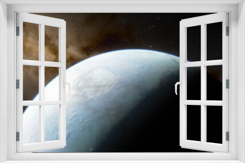 Fototapeta Naklejka Na Ścianę Okno 3D - Abstract planets and space background