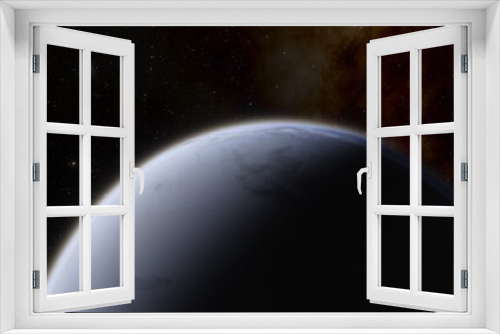 Fototapeta Naklejka Na Ścianę Okno 3D - Abstract planets and space background