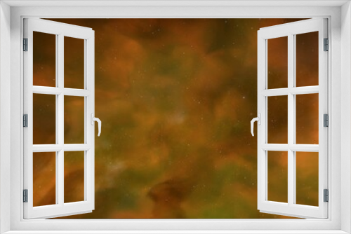 Fototapeta Naklejka Na Ścianę Okno 3D - Realistic cosmos and color nebula. Colorful galaxy. 3d illustration