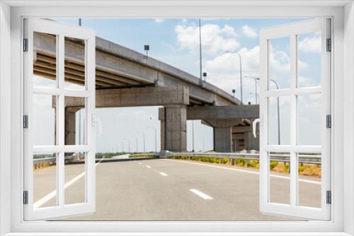 Fototapeta Naklejka Na Ścianę Okno 3D - Newly built highway and overpass