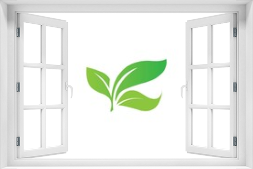 Fototapeta Naklejka Na Ścianę Okno 3D - Tree leaf vector logo design, eco-friendly