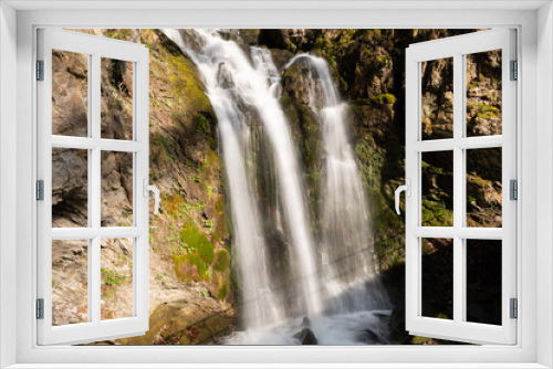 Fototapeta Naklejka Na Ścianę Okno 3D - Majestic waterfall in Weesen in Switzerland