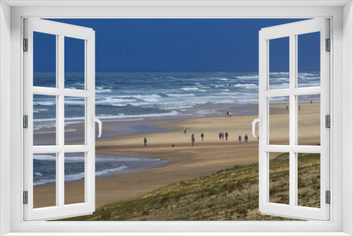 Fototapeta Naklejka Na Ścianę Okno 3D - Sur la plage Landaise en avril