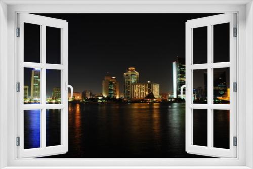 Fototapeta Naklejka Na Ścianę Okno 3D - Dubai Kreek At Night