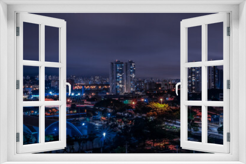 Fototapeta Naklejka Na Ścianę Okno 3D - Sao Paulo skyline at night