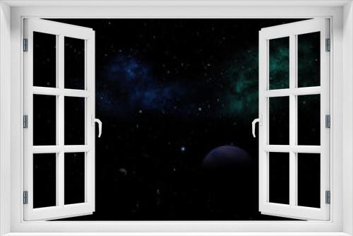 Fototapeta Naklejka Na Ścianę Okno 3D - Far-out planets in a space.